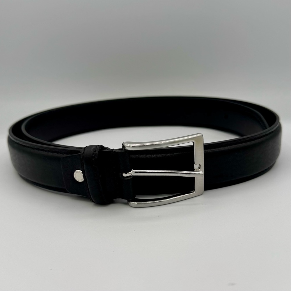 Gennaro‎ Di Palma Classic Black Italian Leather Belt Made in Italy Size 42